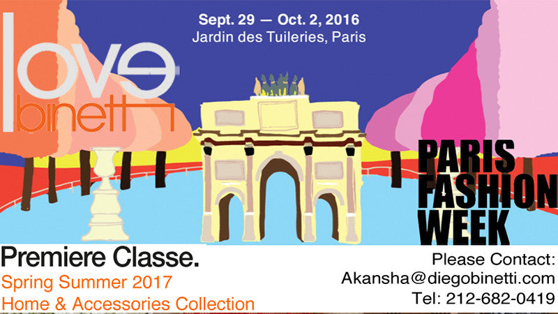 LOVE Binetti Spring/Summer 2017 Home Collection & Accessories Collection at Premiere Classe, Paris