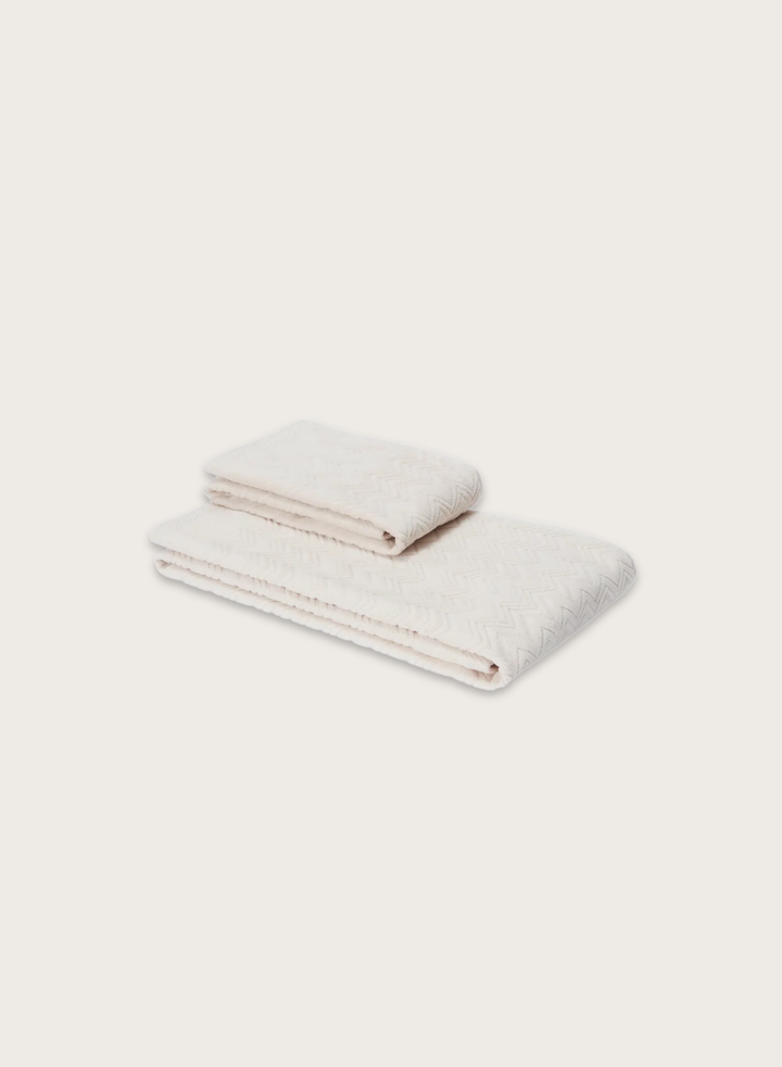 Zig Zag CHALK Bath Towel