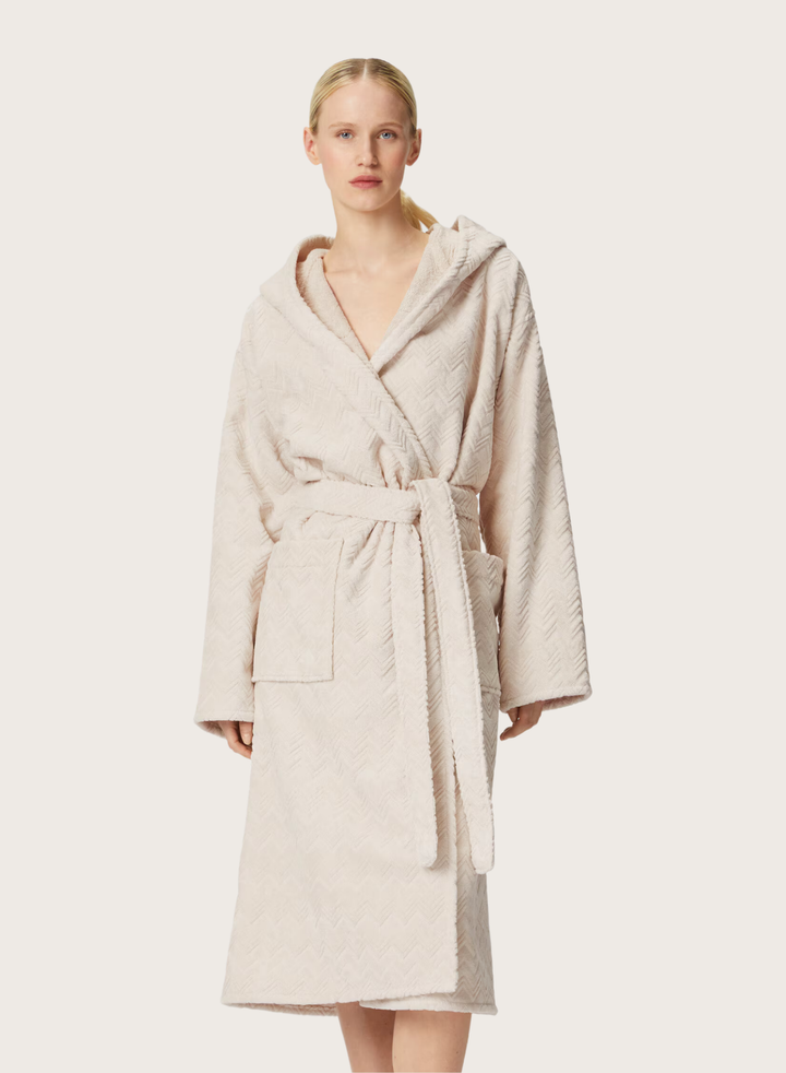 Zig Zag CHALK Bath Robe