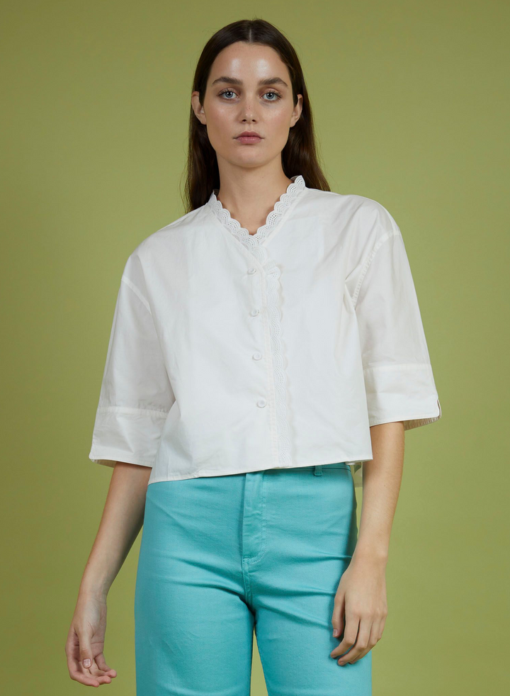 Scalloped FAYE Shirt
