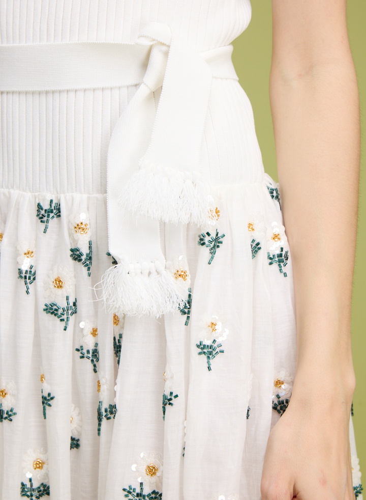 Beaded DAISY Maxi Dress