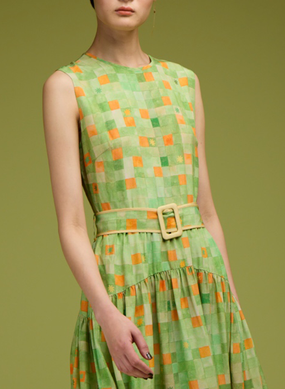 Printed CECILE Dress