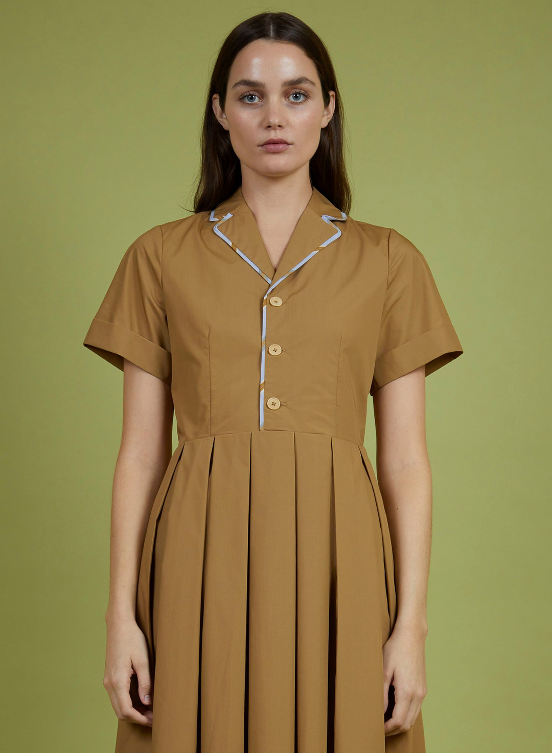 Pleated MARTINE Midi Dress