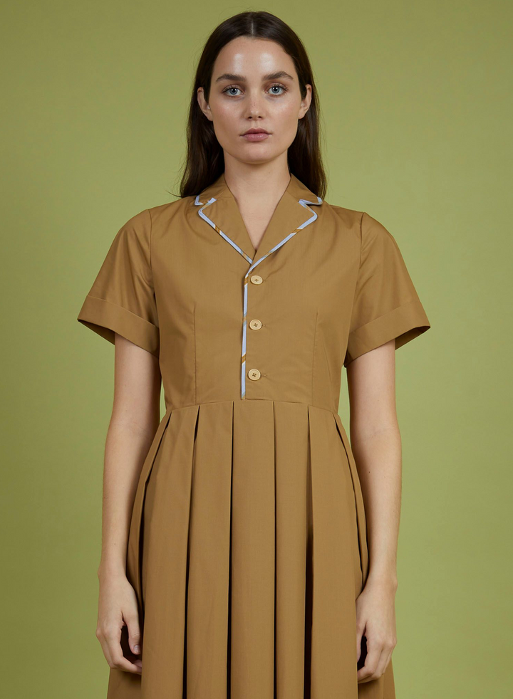 Pleated MARTINE Midi Dress