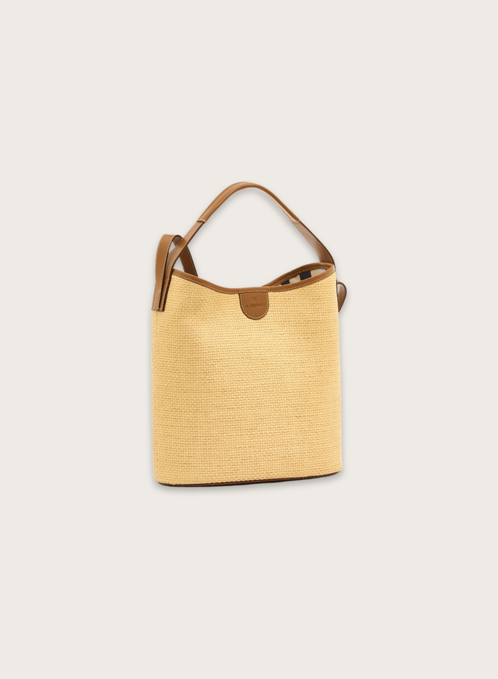 Woven RAFFIA Bucket Bag