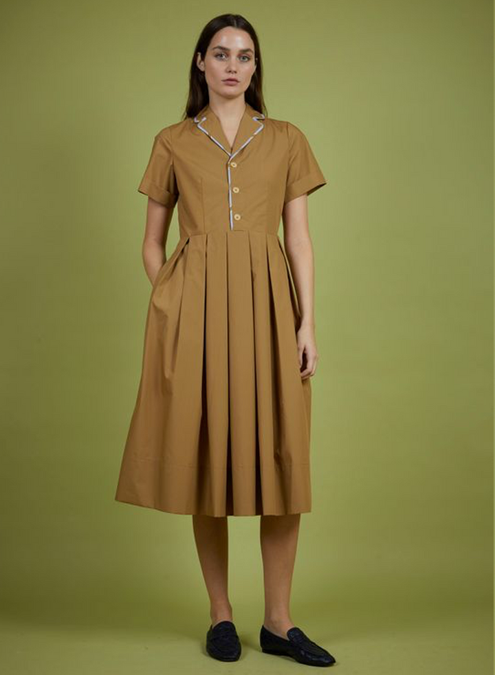 Pleated MARTINE Midi Dress