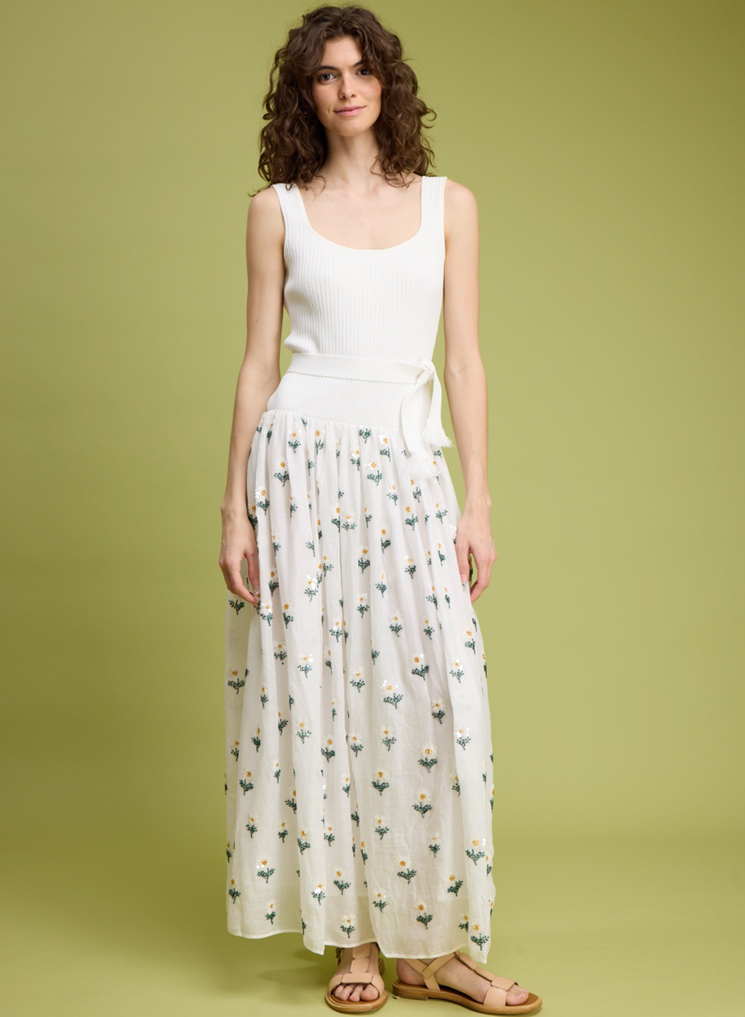 Beaded DAISY Maxi Dress