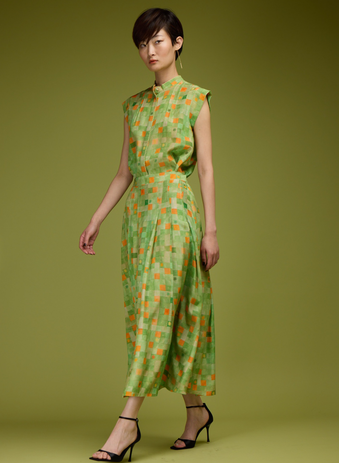 Printed CECILE Blouse