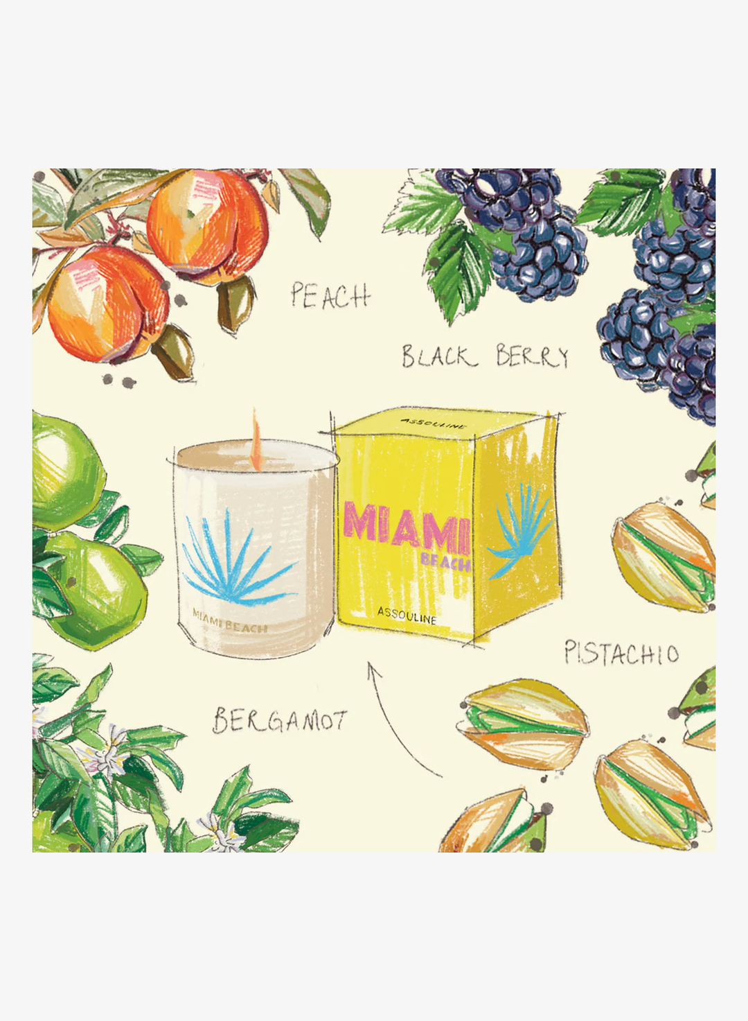 Travel From Home MIAMI BEACH Candle