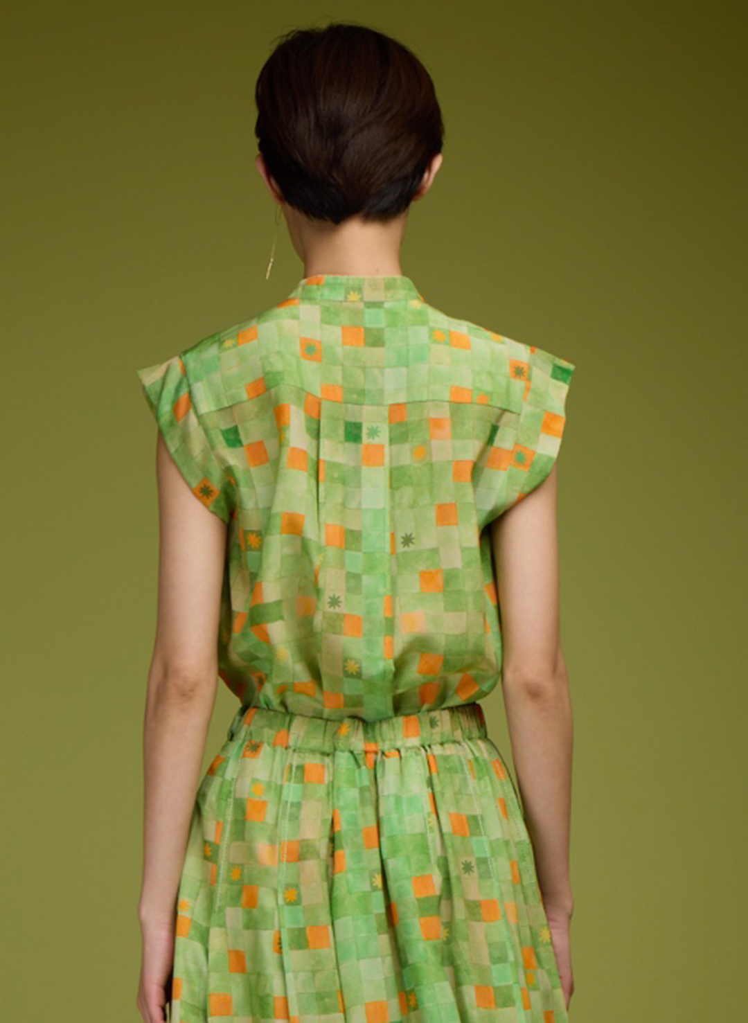 Printed CECILE Blouse
