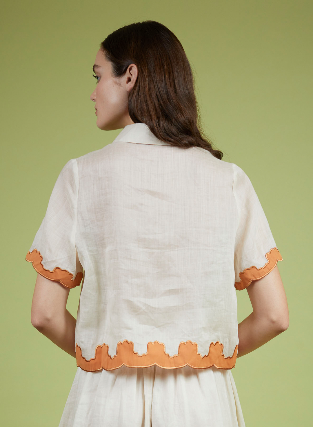 Scalloped EZRA Shirt
