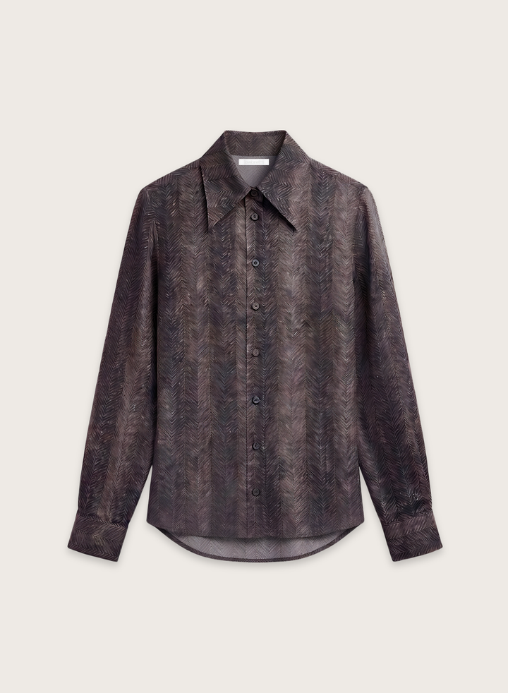 Herringbone COLETTE Blouse