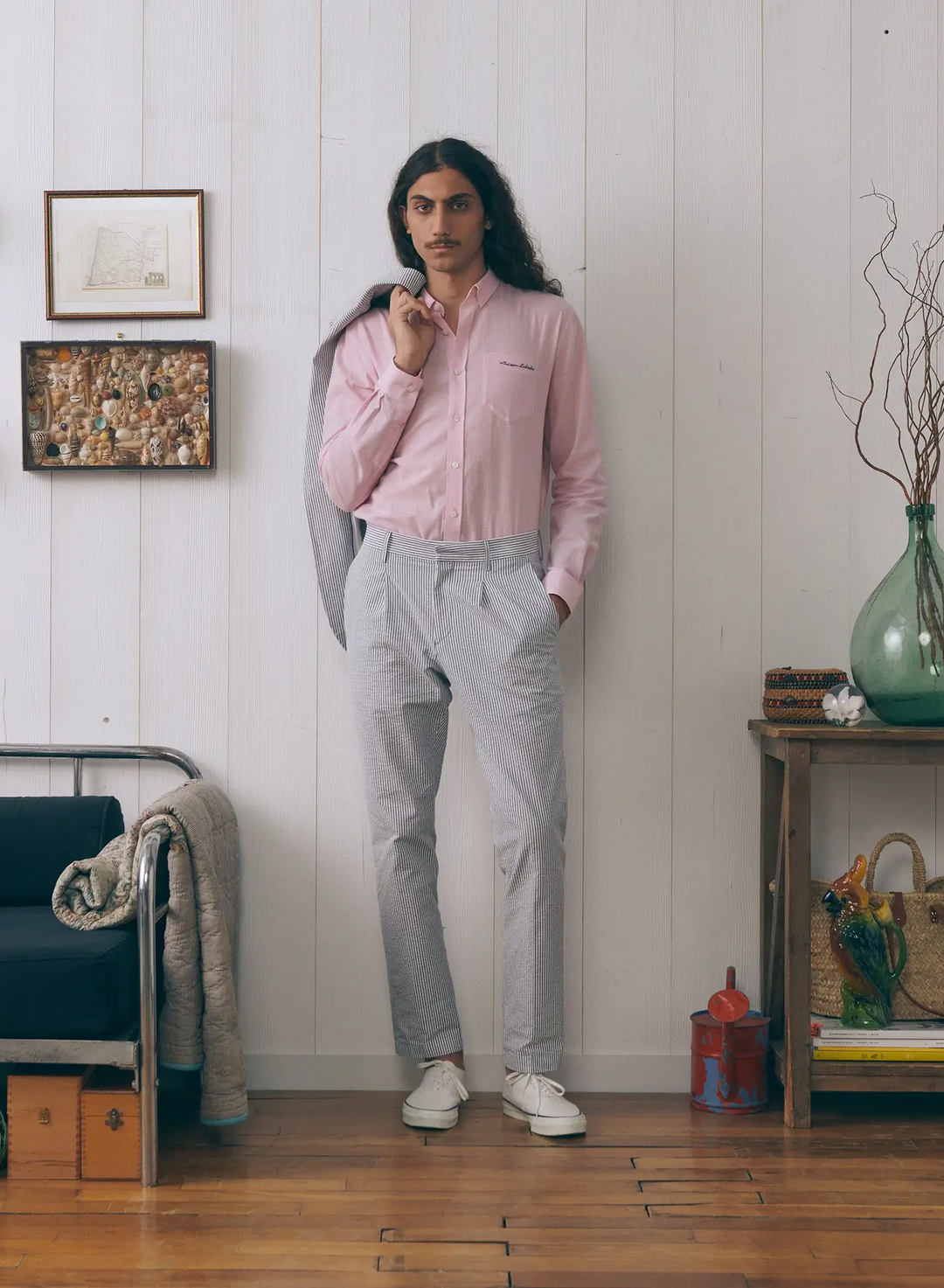 Embroidered CARNOT Collared Shirt