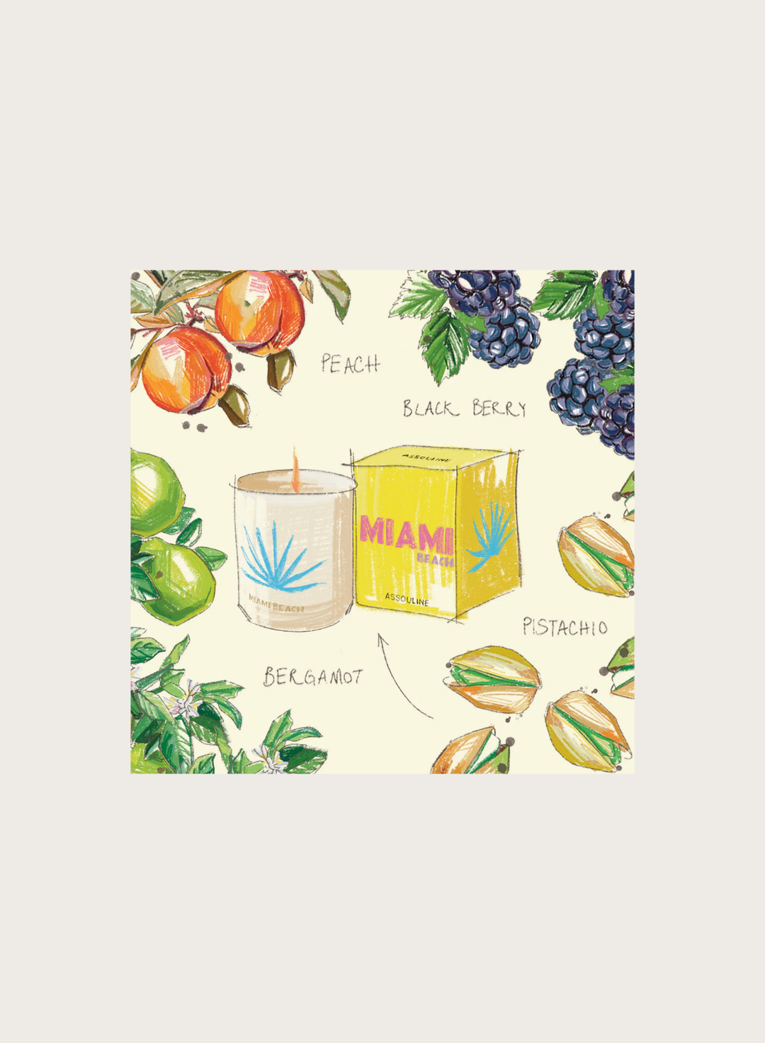 Travel From Home MIAMI BEACH Candle