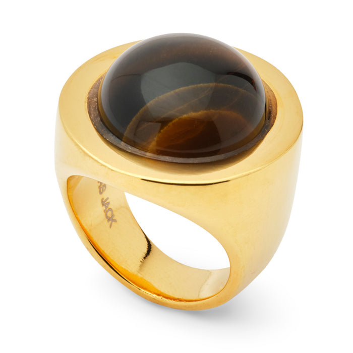 Gold TIGER EYE Ring