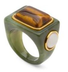 Jade TIGER EYE Ring