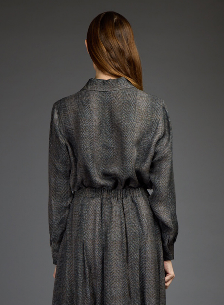 Herringbone COLETTE Blouse