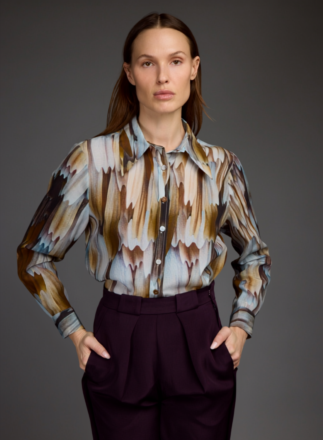 Printed FALLEN Blouse